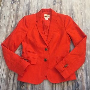 🧡 J. Crew Schoolboy Orange Blazer